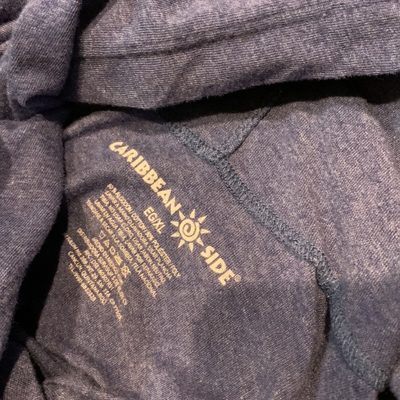 🌴 Caribbean Side Punta Cana Graphic Hoodie – Blue – Size L/XL (See Measurements - Picture 7 of 8